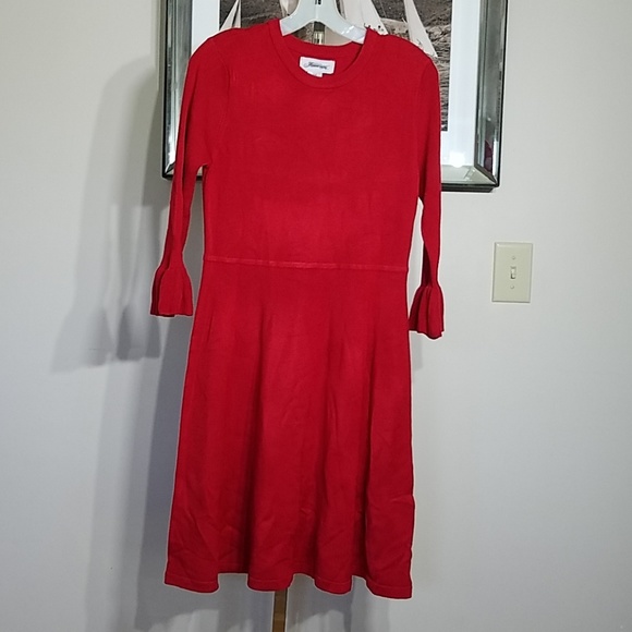 NWT Jessica Howard Petite Red Sweater Dress - Size PM - Picture 1 of 4